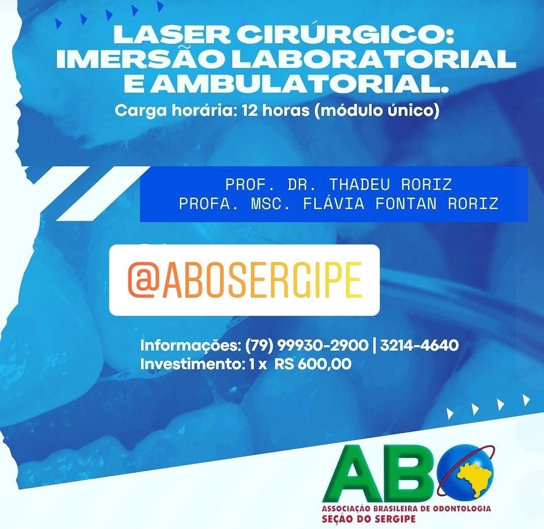 Laser Cirúrgico – Imersão Laboratorial e Ambulatorial