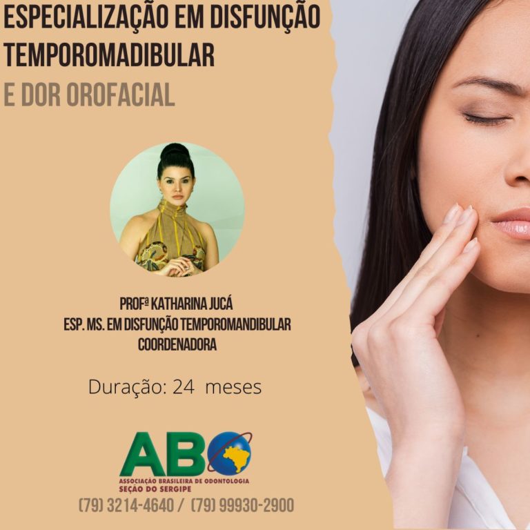 Especialização em Disfunção Temporomandibular e Dor Orofacial
